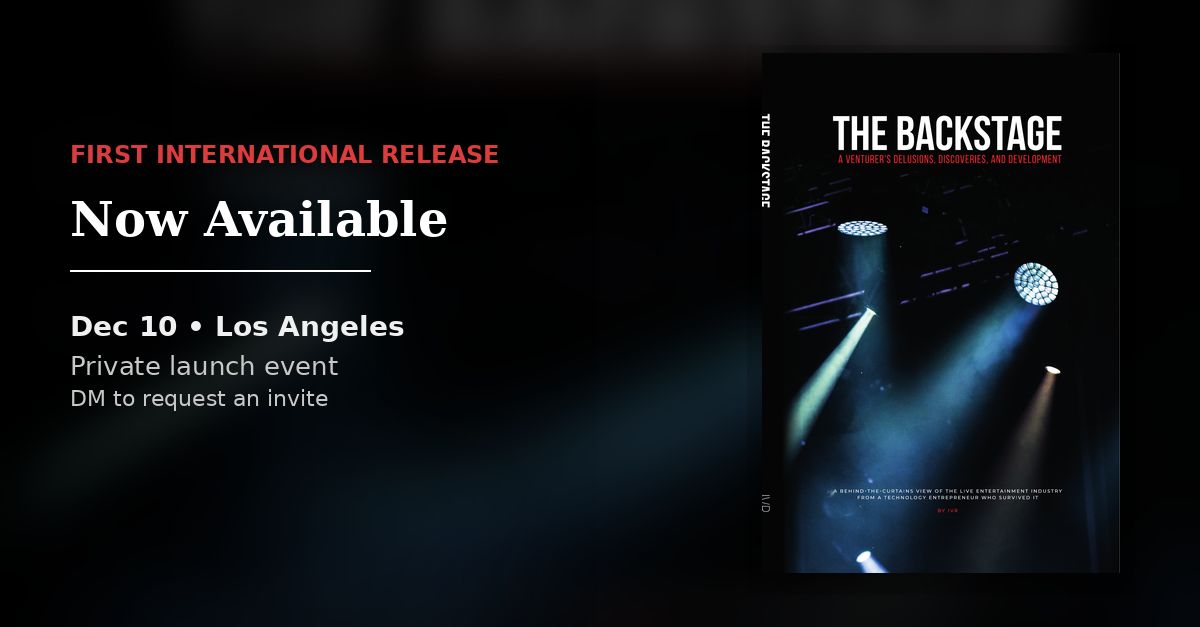 The Backstage book release in Los Angeles